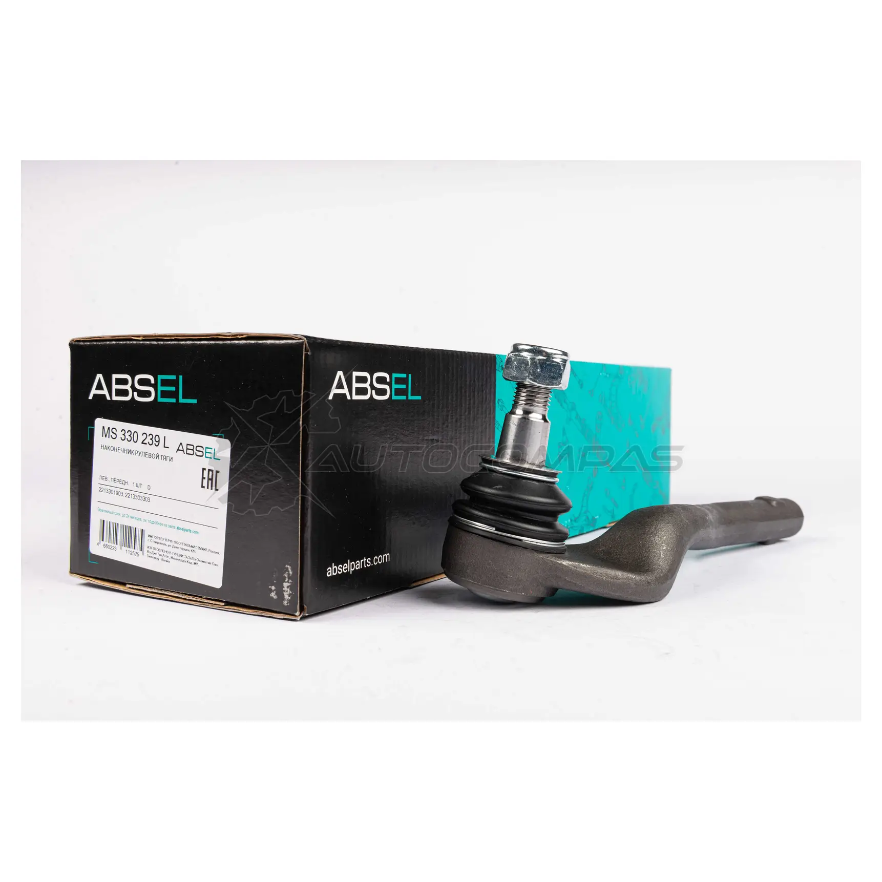 Наконечник рулевой тяги ABSEL 1441307012 MS330239L WAX19 54 - Изображение 1