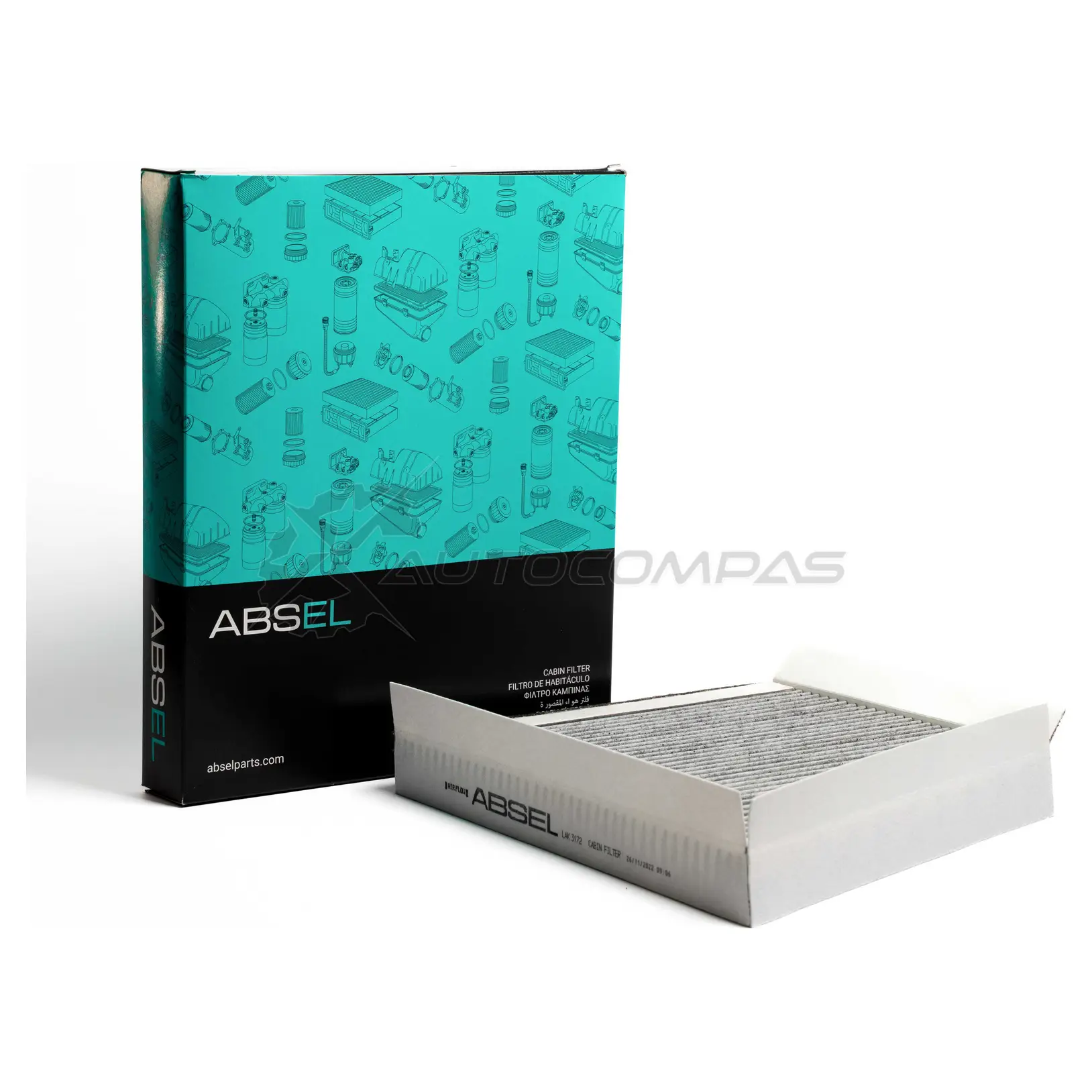 Фильтр салонный угольный ABSEL 1441307301 LAK3172 PW3P U - Изображение 1