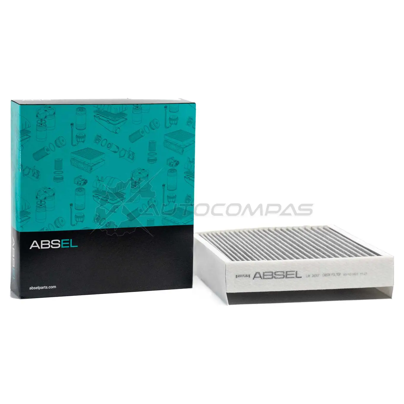 Фильтр салонный угольный ABSEL 1441307303 SZJPV H LAK26007 изображение 0
