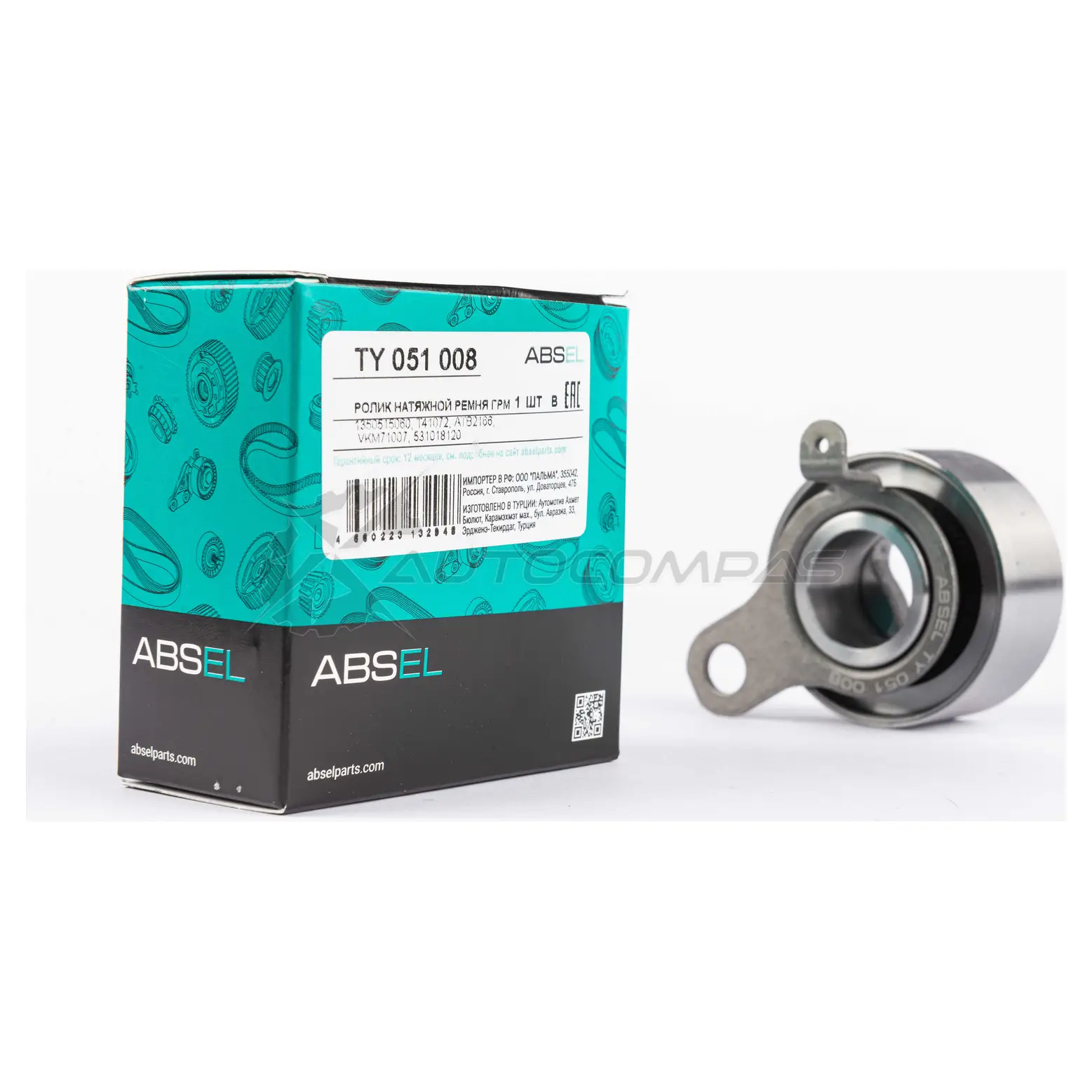 Ролик натяжной ремня грм ABSEL 1441308407 TY051008 T7UIX 3 изображение 0