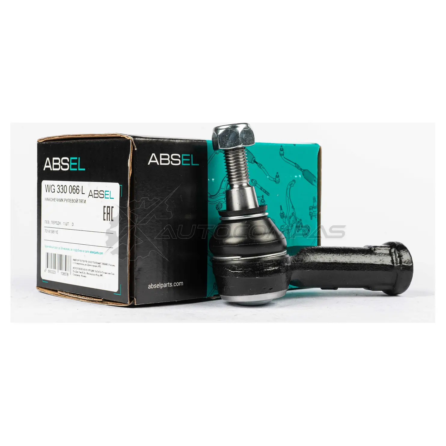 Наконечник рулевой тяги ABSEL WG330066L 1441309456 BJ9 SFV изображение 0