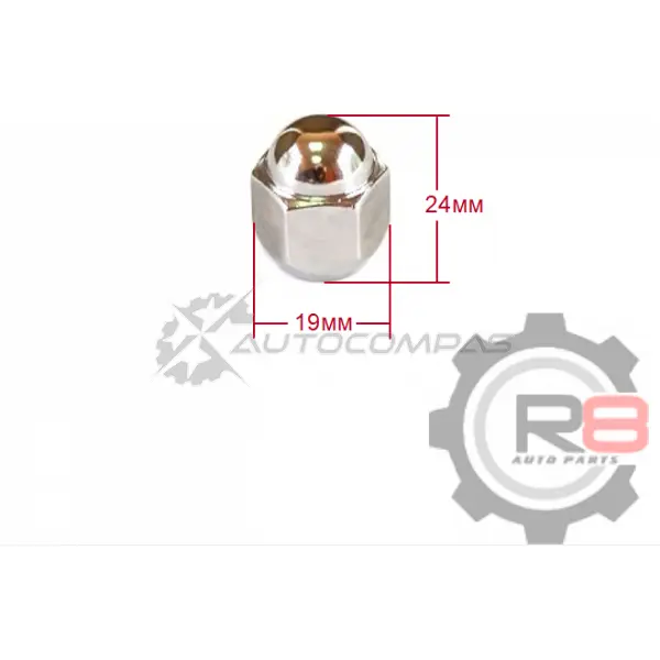 Гайка колесная M12 х 1,25 ключ 19 GALEX GX-623006020 HJK7 5 1441273727 изображение 0