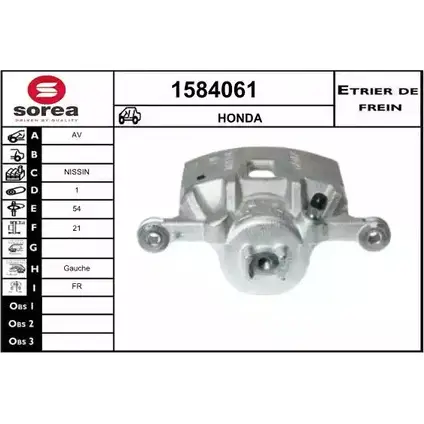 Тормозной суппорт SNRA 1419846886 1584061 3HNN S V9Q65
