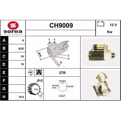 Стартер SNRA DLT0FM CH9 009 1419848517 CH9009