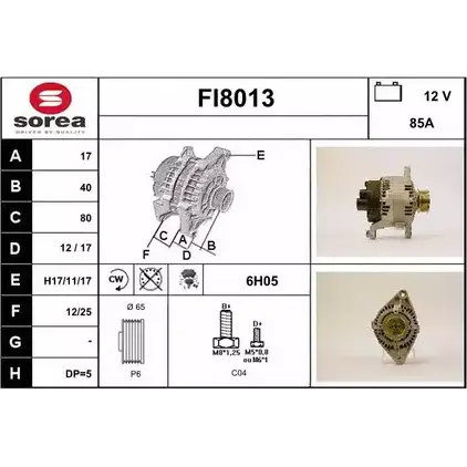 Генератор SNRA FI801 3 JZQO1AY 1419848994 FI8013