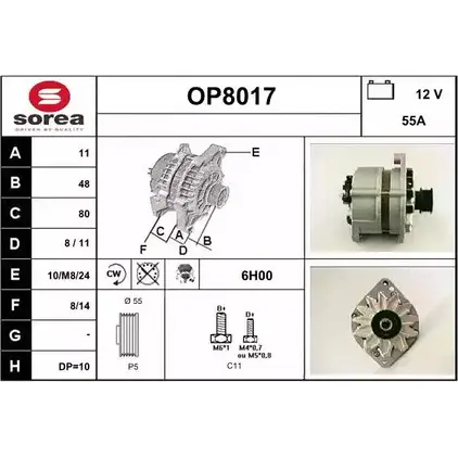 Генератор SNRA JJNC7 1419851752 OP8017 OP801 7