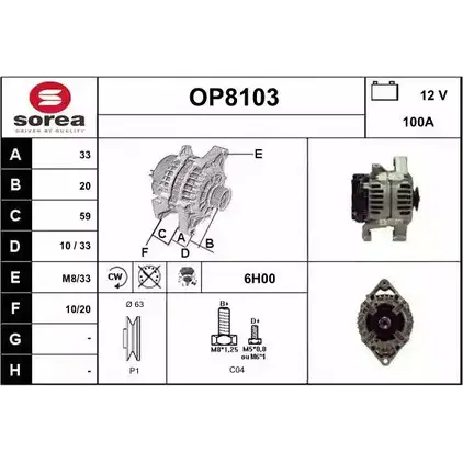 Генератор SNRA OP8103 OP 8103 61O9B 1419851829