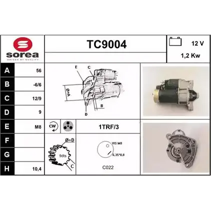 Стартер SNRA TC9004 AY9VGF TC9 004 1419854024 изображение 0