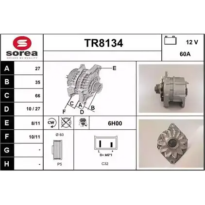 Генератор SNRA 1419854495 TR81 34 TR8134 ORBEG