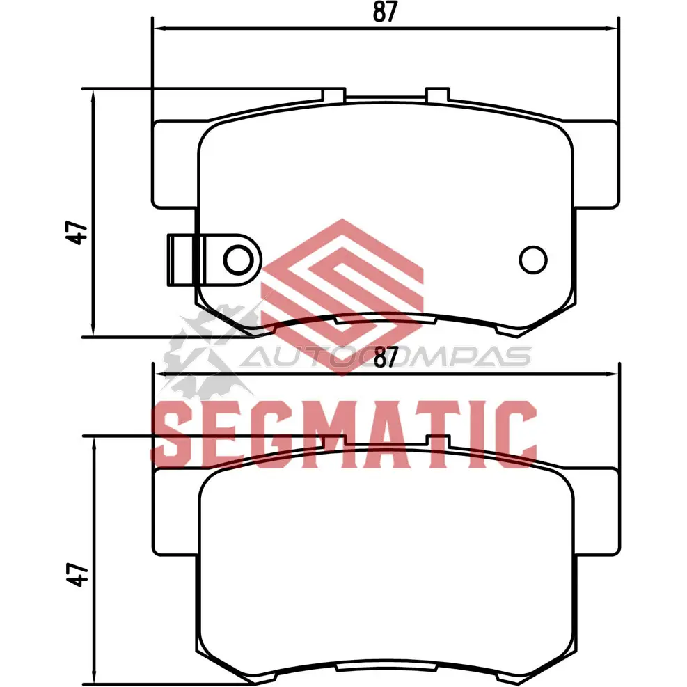 Тормозные колодки дисковые задние honda cr-v 2 0 2001-2006 honda accord 2 4 2008-2015 honda cr-v 2 4 2001-200 SEGMATIC SGBP2621 A15 YJ 1441281232