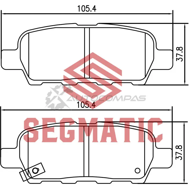 Тормозные колодки дисковые задние nissan x-trail 2 0 2007-2013 nissan tiida 1 6 2007-2012 nissan juke 1 6 2010 SEGMATIC 1441281261 A XLBP6 SGBP2551