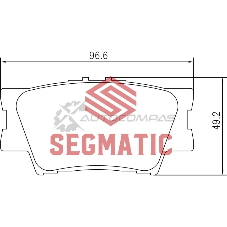 Тормозные колодки дисковые задние toyota camry 2 5 2011- toyota camry 2 4 2006-2011 toyota camry 2 0 2011- SEGMATIC SGBP2558 7CS7 Z 1441281272
