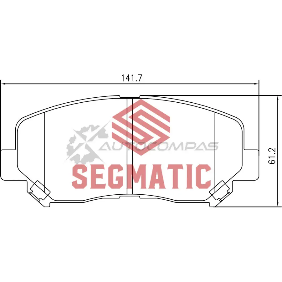Тормозные колодки дисковые передние mazda cx-5 2 0 2012- mazda cx-5 2 5 2015- mazda cx-5 2 5 2013- SEGMATIC 1441281340 G ZVI9 SGBP2582