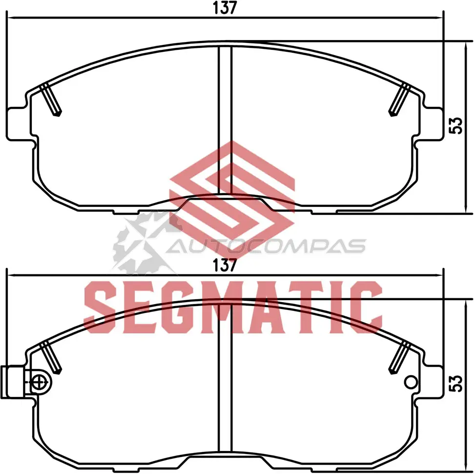 Тормозные колодки дисковые передние nissan tiida 1 6 2007-2012 nissan juke 1 6 2010- nissan tiida 1 6 2007-2011 =sgbp2645 SEGMATIC 1441281360 SGBP2565 C TYXYH