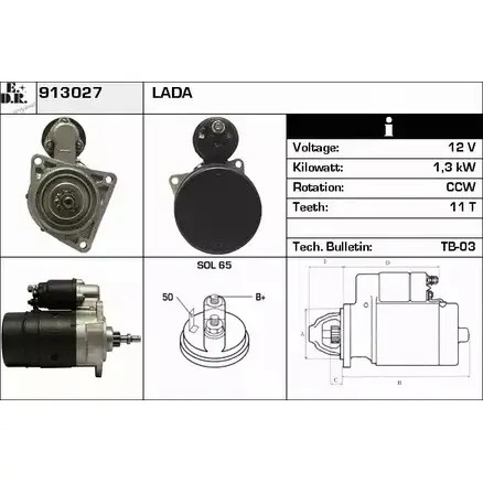 Стартер EDR QI0GCQ 4C27 5 1420126946 913027 изображение 0