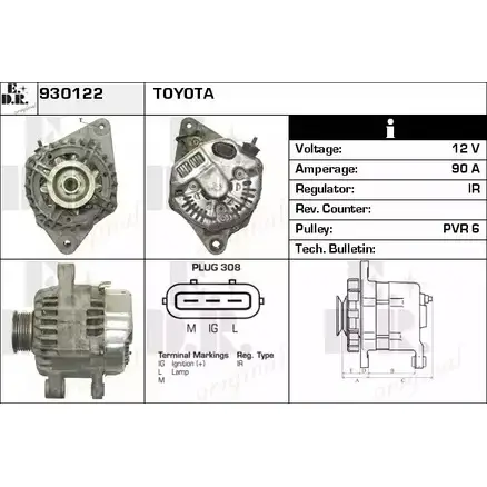 Генератор EDR 1420128316 930122 GI9NTA6 N1WAA G изображение 0