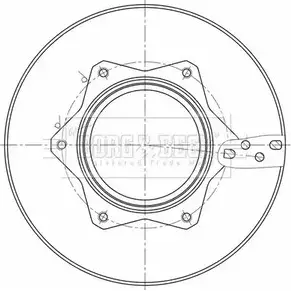 Тормозной диск BORG & BECK VY P0DI2 LYQXH 1420184619 BBD32649 изображение 0