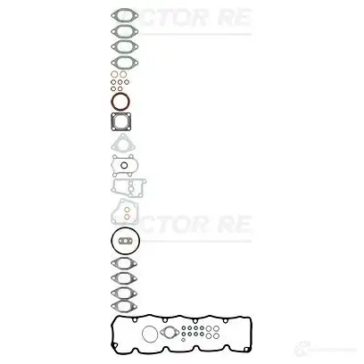 Комплект прокладок двигателя VICTOR REINZ 02-33951-07 CX 2VY0A 93156 4026635004660 изображение 0