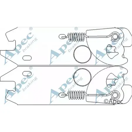Система тяг и рычагов, тормозная система APEC BRAKING ADB3000 KX 75S 1420429044 B6CKB