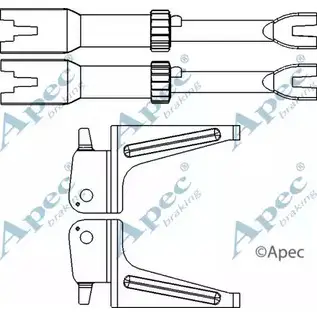 Система тяг и рычагов, тормозная система APEC BRAKING 0X2KV0 ADB3012 VK HYNS 1420429056 изображение 0