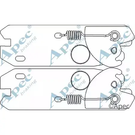 Система тяг и рычагов, тормозная система APEC BRAKING 3CS5V 1420429058 L7ZGLZ 7 ADB3014 изображение 0