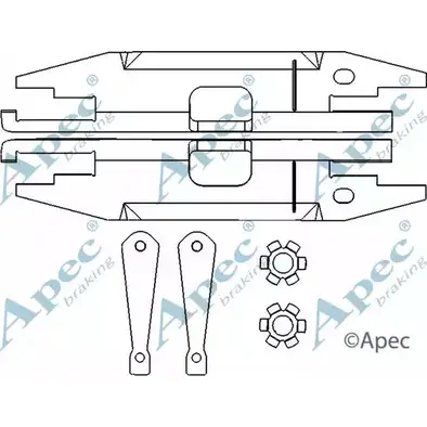 Система тяг и рычагов, тормозная система APEC BRAKING 5D 0XL 1420429063 ADB3019 JLAE9 изображение 0