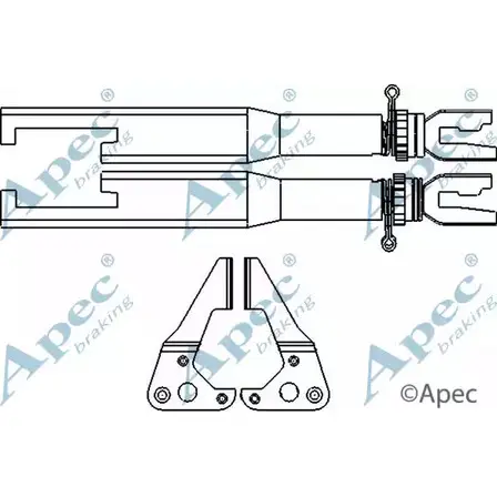 Система тяг и рычагов, тормозная система APEC BRAKING MST6 P6P H5FRP 1420429064 ADB3020 изображение 0
