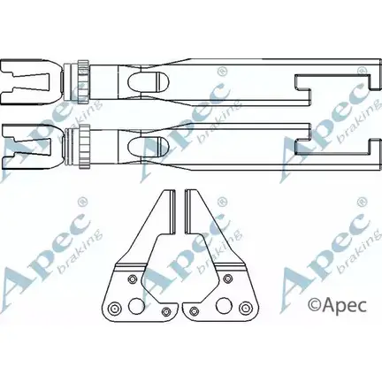 Система тяг и рычагов, тормозная система APEC BRAKING B CXVC 1420429069 8YTSU ADB3025 изображение 0