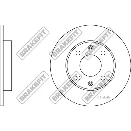 Тормозной диск APEC BRAKING RRNU7 0 DK6041 2Y5F7VD 1420429239