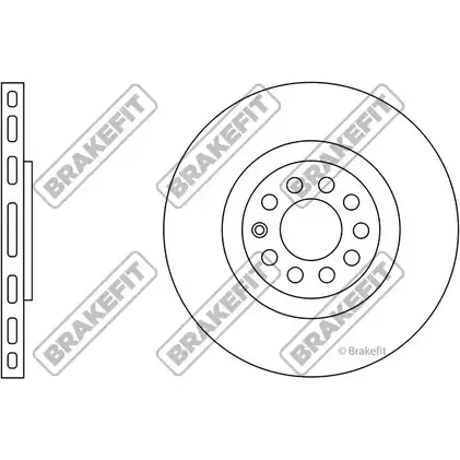 Тормозной диск APEC BRAKING 1420429344 DK6151 QW8X7 Q Z8C0R