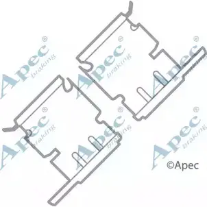 Комплектующие, тормозные колодки APEC BRAKING KIT1008 UP U58 97XD6D 1420429496 изображение 0