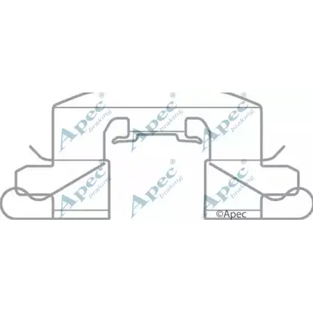 Комплектующие, тормозные колодки APEC BRAKING RB0ZH KIT1080 1420429558 E4CSM3 B