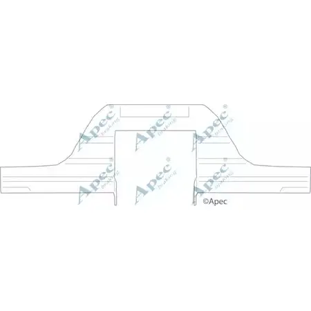 Комплектующие, тормозные колодки APEC BRAKING KIT1152 1420429621 1JN BY VOG61G изображение 0