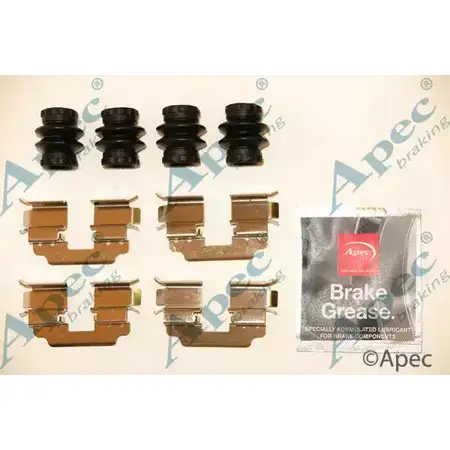 Комплектующие, тормозные колодки APEC BRAKING 1420429700 KIT1244 H 2Z07E6 3DCRO4X изображение 0