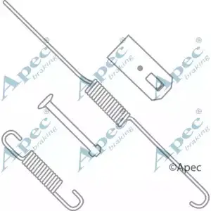 Ремкомплект колодок APEC BRAKING 1420429765 SM183C KIT2022 G U9TIJJ