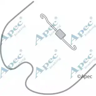Ремкомплект колодок APEC BRAKING 80F TF2 1420429771 KIT2029 MZIDGVN