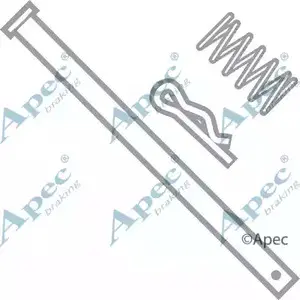 Комплектующие, тормозные колодки APEC BRAKING KIT261 1420429880 IA93AZ APTF HL6 изображение 0
