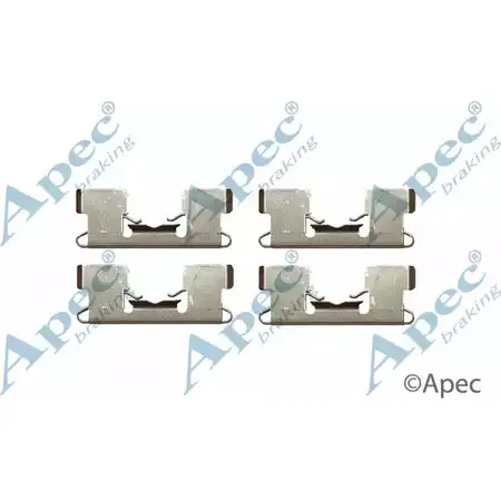 Комплектующие, тормозные колодки APEC BRAKING BI07Y3 KIT262 C XHZQ 1420429881 изображение 0