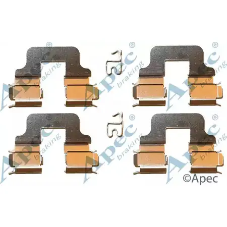 Комплектующие, тормозные колодки APEC BRAKING AWOZI11 KIT580 JQQ2K L 1420430036 изображение 0
