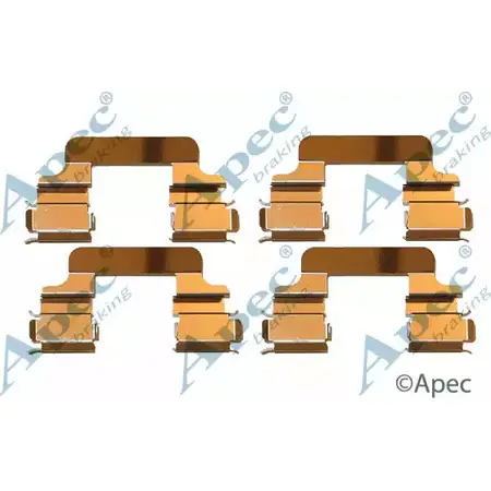 Комплектующие, тормозные колодки APEC BRAKING AETTX 1420430048 KIT593 T WQLN изображение 0
