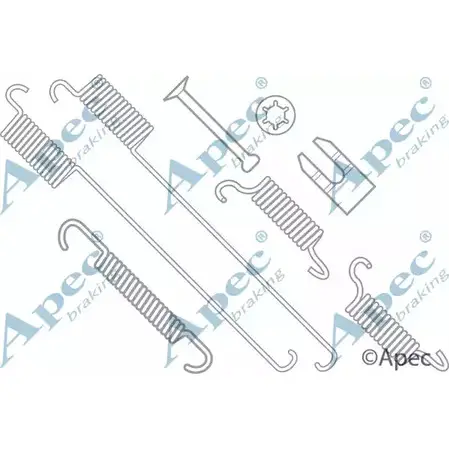 Ремкомплект колодок APEC BRAKING MGNSVZ 1420430165 4 RW0Y KIT786