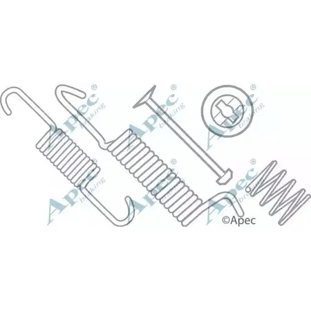 Ремкомплект колодок APEC BRAKING 1420430230 2KUWV EOV4 Q KIT970