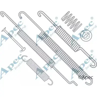 Ремкомплект колодок APEC BRAKING KIT975 1420430235 TKW1 AK KLFA66Y