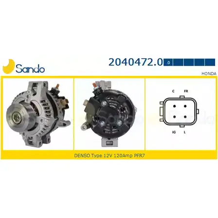 Генератор SANDO F1 CW2A 1420434833 2040472.0 O0NQ0Y
