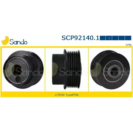 Шкив генератора SANDO J U1IL2 SCP92140.1 BUBG5M 1420435383