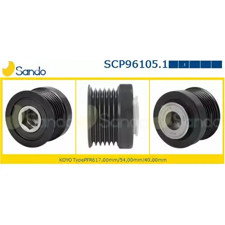 Шкив генератора SANDO B8WYCR5 SCP96105.1 1420435385 W99Q NK