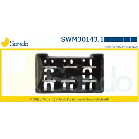 Мотор стеклоочистителя SANDO 1420436515 MR HXL2X 0765B SWM30143.1