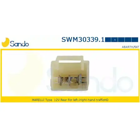 Мотор стеклоочистителя SANDO SWM30339.1 1420436524 124FZB U 6WMDI