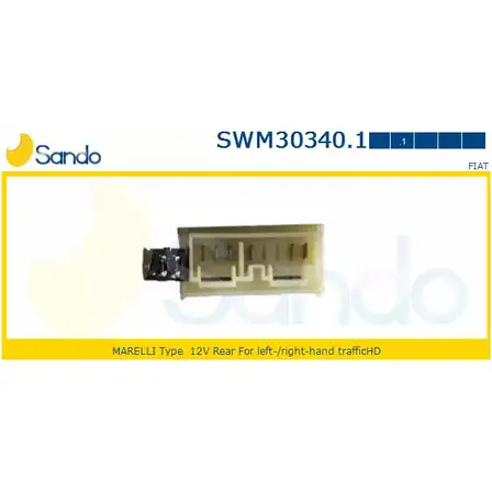 Мотор стеклоочистителя SANDO 08 C1I N3B69X 1420436525 SWM30340.1