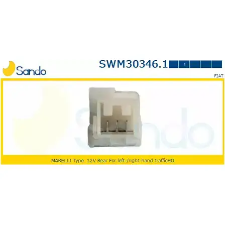 Мотор стеклоочистителя SANDO XY Q7LO8 1420436531 SWM30346.1 4LA4ED изображение 0